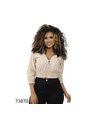 BLUSA INVERZA MUJER 73870 CAMEL Talla L de INVERZA