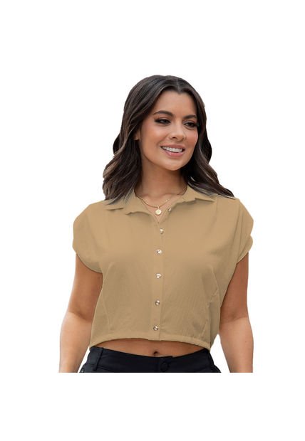 BLUSA INVERZA MUJER 73463 TAUPE Talla S