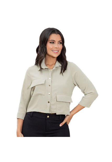 BLUSA INVERZA MUJER 73516 VERDE Talla S