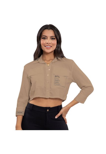 BLUSA INVERZA MUJER 20505 TAUPE Talla S