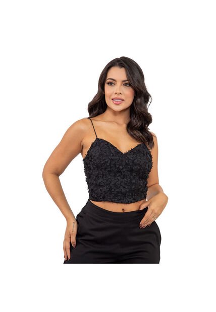 BLUSA INVERZA MUJER 73787 NEGRO Talla S