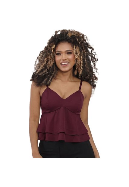 BLUSA INVERZA MUJER 73975 VINOTINTO Talla M