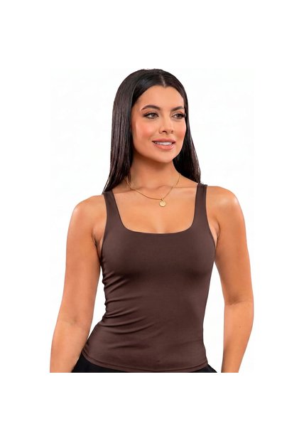 BLUSA INVERZA MUJER 81837 CAFÉ Talla S