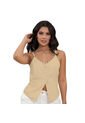 BLUSA INVERZA MUJER 73519 CAMEL Talla L de INVERZA