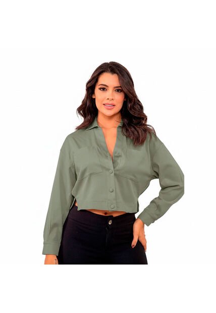 BLUSA INVERZA MUJER 73805 VERDE Talla M