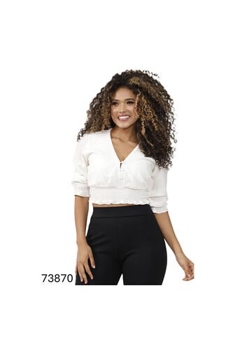 BLUSA INVERZA MUJER 73870 AVENA Talla L INVERZA