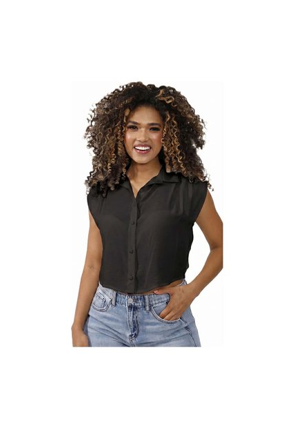 BLUSA INVERZA MUJER 73905 NEGRO Talla S