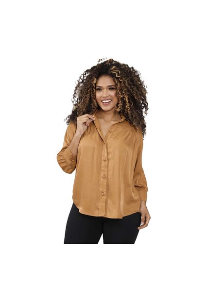BLUSA INVERZA MUJER 73908 CAMEL Talla S