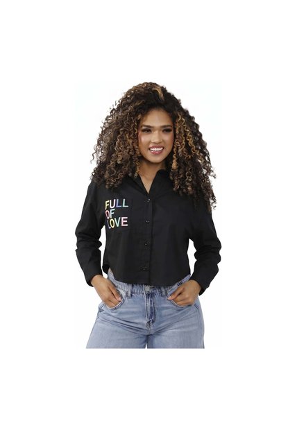 BLUSA INVERZA MUJER 73904 NEGRO Talla L