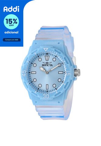 Reloj Invicta Modelo 49209 Transparente, Azul Dama Invicta