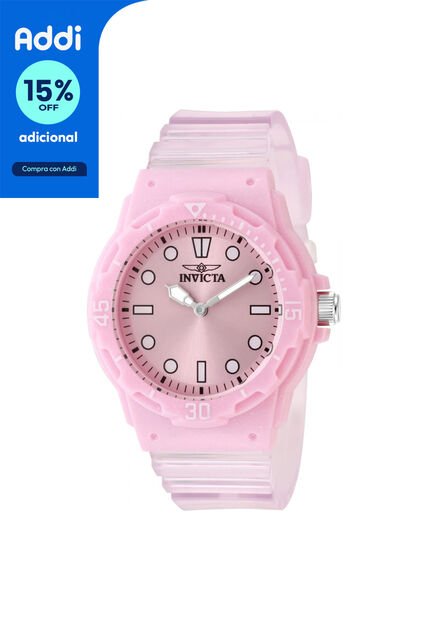Reloj Invicta Modelo 49205 Transparente, Rosa Dama