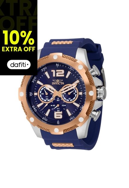 Reloj Para Hombres Invicta I-Force 39991 Azul, Oro Rosa