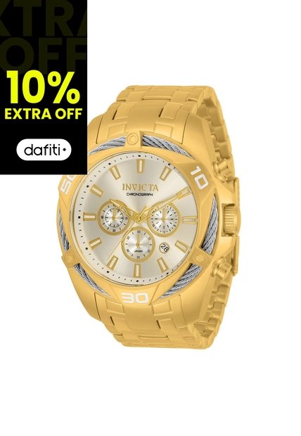 Reloj Para Hombre Invicta Bolt 34121 Dorado