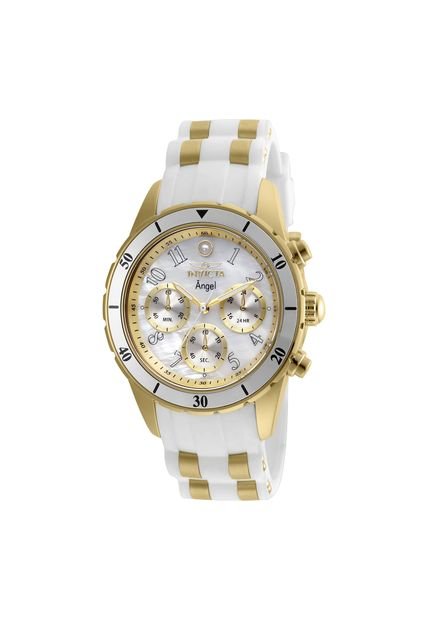 Reloj Para Mujer Invicta Angel 24901 Oro Blanco