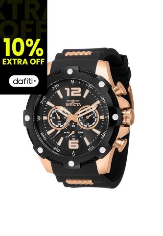 Reloj Para Hombres Invicta I-Force 39989 Negro, Oro Rosa Invicta