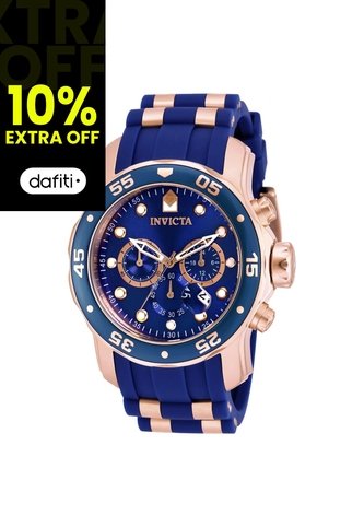 Reloj Invicta Modelo 18197 Azul, Oro Rosa Hombres Invicta