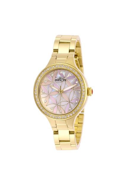 Reloj Para Mujer Invicta Wildflower 28822 Dorado