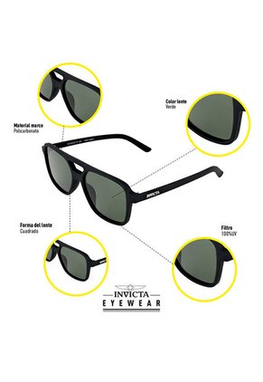 Gafas Invicta Modelo I39272-AVI-01-P03 Negro Hombre