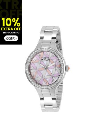Reloj Para Mujer Invicta Wildflower 28823 Plateado Invicta