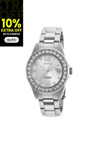 Reloj Para Mujer Invicta Pro Diver 21396 Plateado Invicta