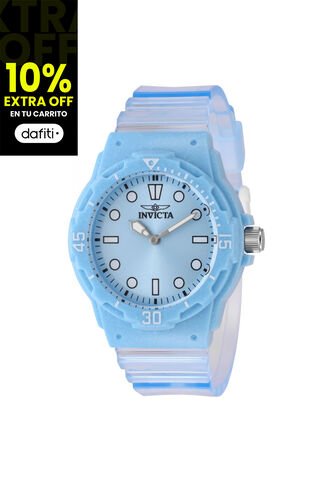 Reloj Invicta Modelo 49209 Transparente, Azul Dama Invicta
