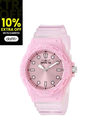 Reloj Invicta Modelo 49205 Transparente, Rosa Dama Invicta