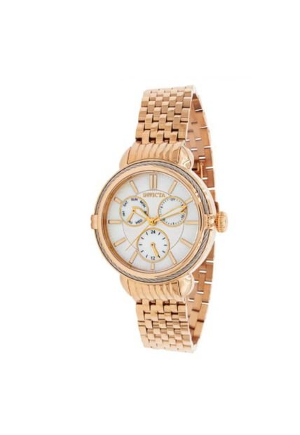 Reloj Para Mujer Invicta Wildflower 37273 Oro Rosa