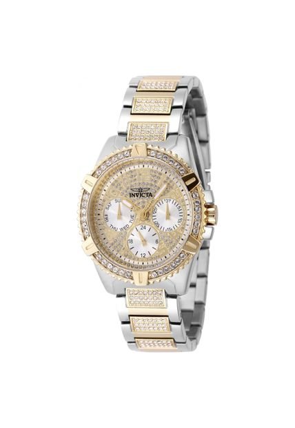 Reloj Invicta Modelo 48565 Blanco, Dorado, Acero Dama