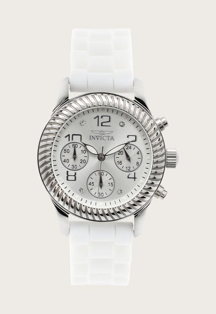 Reloj Plateado-Blanco Invicta Ángel