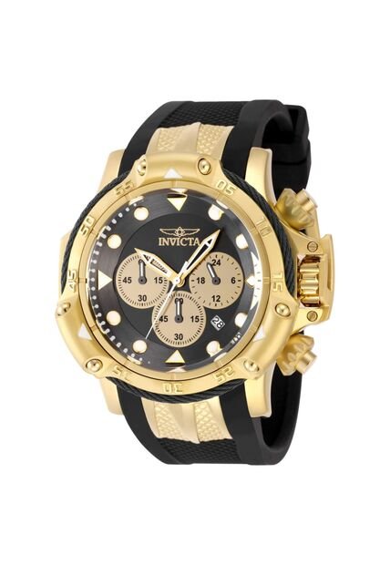 Reloj Invicta Modelo 48436 Negro, Dorado Hombres