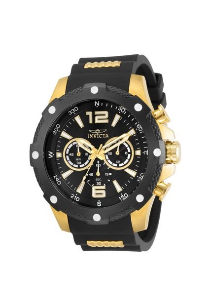 Reloj Invicta Modelo 30769 Negro, Dorado Hombres