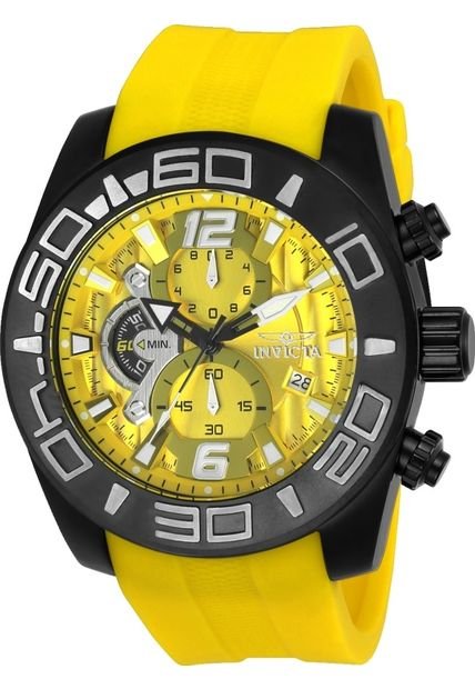 Reloj Invicta Modelo 24162 Amarillo Hombre