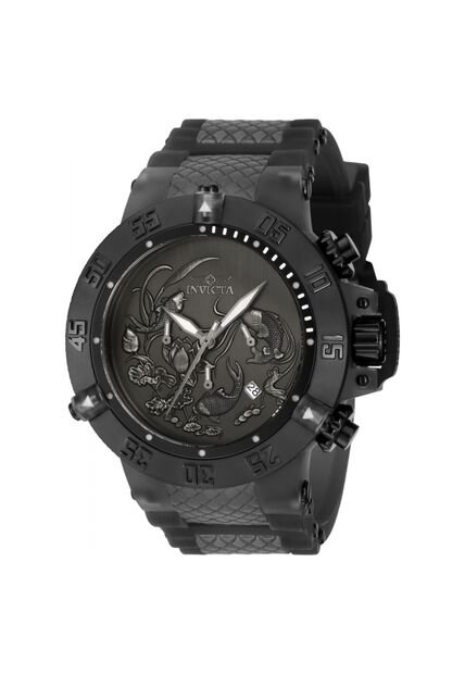 Reloj Invicta Modelo 37040 Gris Oscuro, Negro Hombres