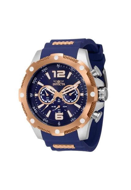 Reloj Para Hombres Invicta I-Force 39991 Azul, Oro Rosa