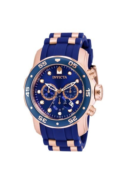 Reloj Invicta Modelo 18197 Azul, Oro Rosa Hombres