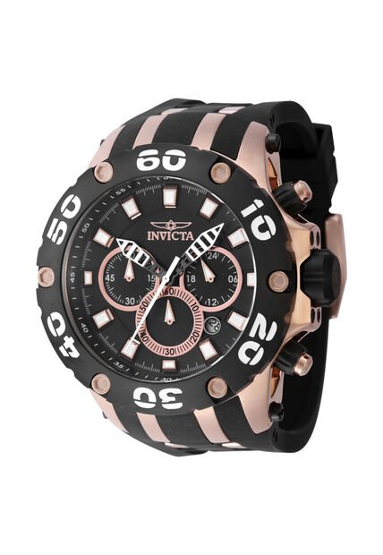 Reloj Invicta Modelo 46513 Negro, Oro Rosa Hombre