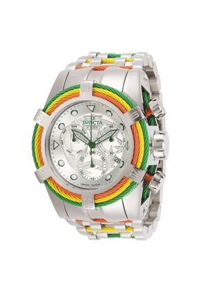 Reloj Invicta Modelo 27496 Verde, Amarillo, Rojo, Acero Hombres