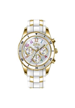 Reloj Invicta Modelo 49801 Oro Blanco Dama