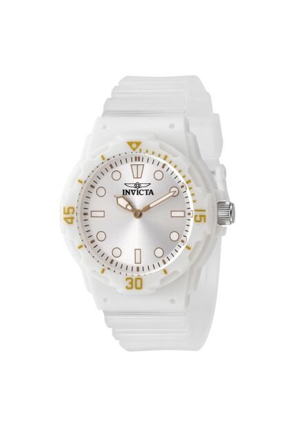Reloj Invicta Modelo 49204 Transparente, Blanco Dama