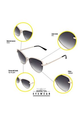 Gafas Invicta Modelo I 37147-SPE-09-03 Dorado Hombre