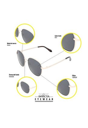 Gafas Invicta Modelo I 40005-PRO-09-G03 Dorado Hombre