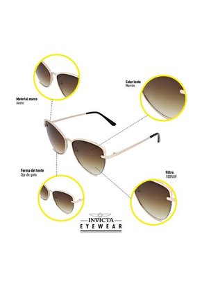 Gafas Invicta Modelo I 37147-SPE-09-02 Dorado Hombre