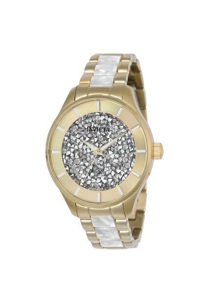 Reloj Invicta Modelo 24666 Oro Blanco Dama