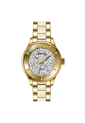 Reloj Invicta Modelo 24666 Oro Blanco Dama