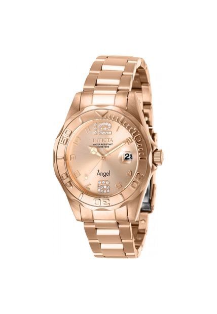 reloj dorado rosa mujer