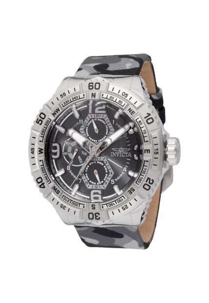 Reloj Invicta Modelo 49630 Camuflaje, Gris, Negro Hombres