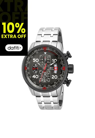 Reloj Para Hombre Invicta Aviator 17204 Plateado Invicta