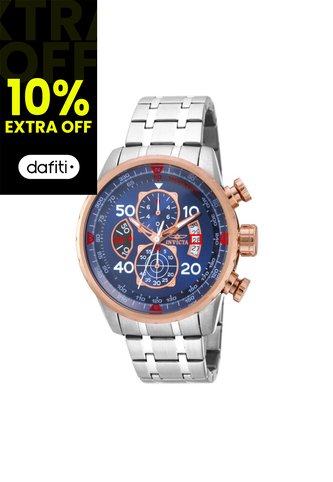 Reloj Para Hombre Invicta Aviator 17203 Plateado Invicta