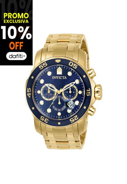 Reloj Para Hombre Invicta Pro Diver 073 Dorado