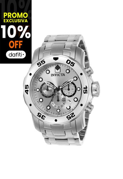 Reloj Para Hombre Invicta Pro Diver 071 Plateado